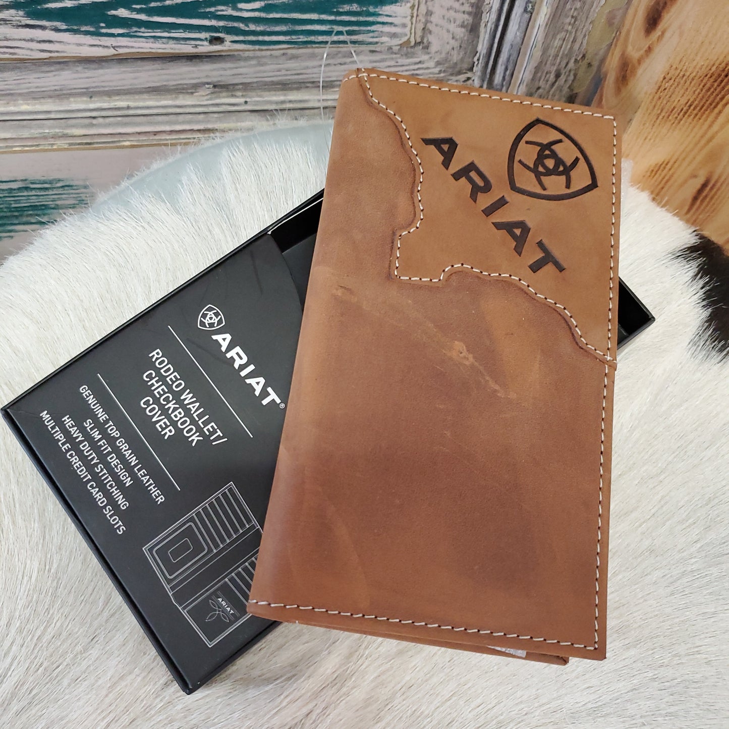 NEW Mens Ariat Rodeo Wallet