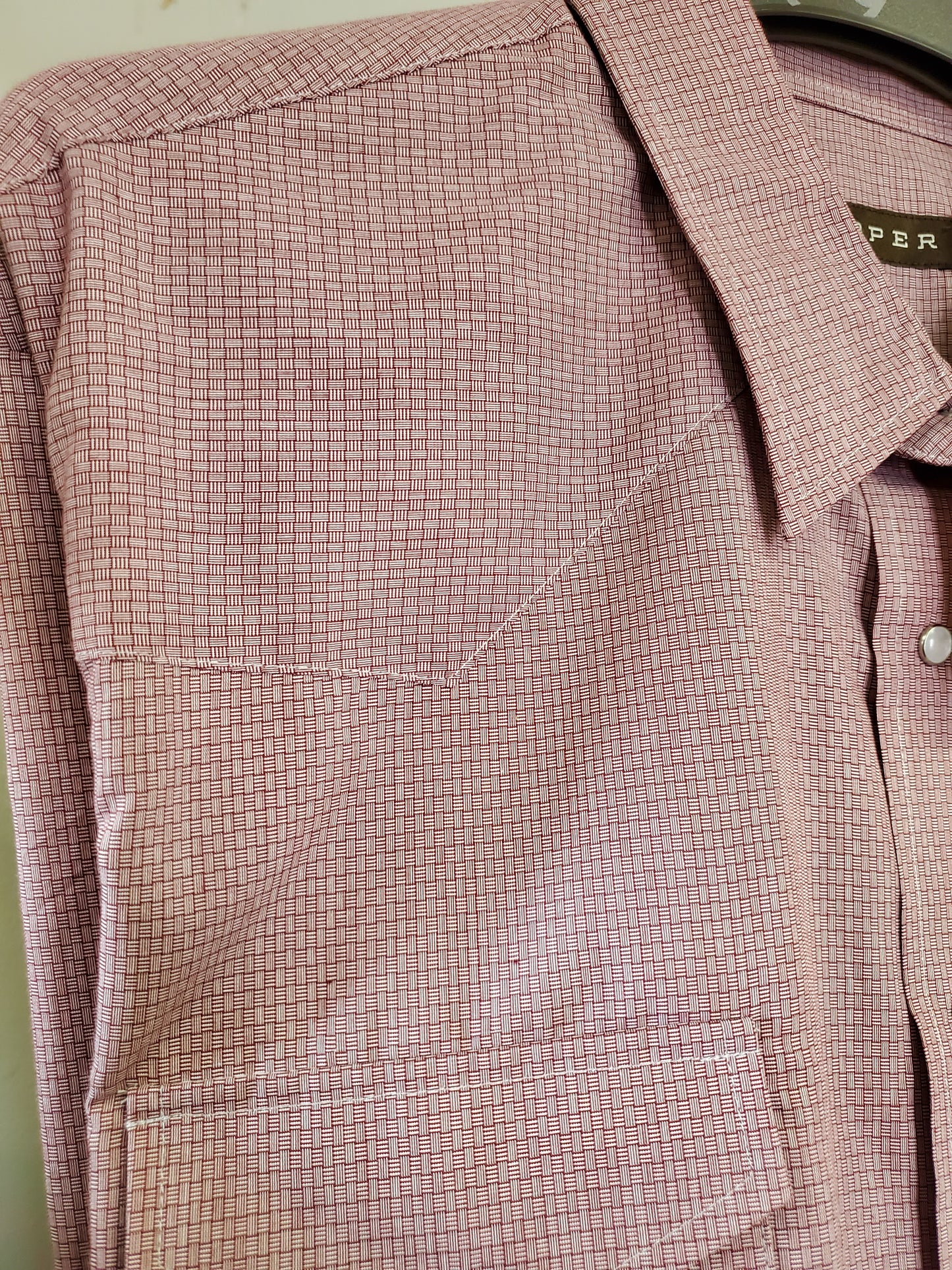 Burgundy Small Plaid W/shirt