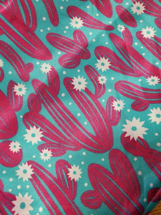 Pink - Teal Cactus Wildrag