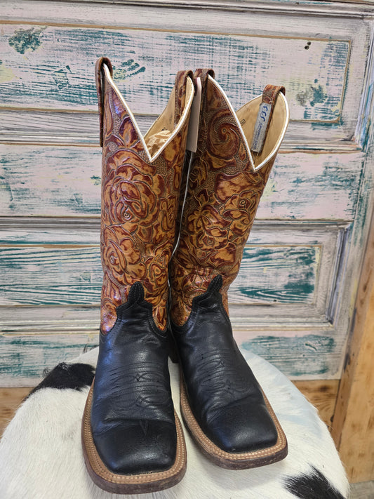 Embossed Top Boots/Black Lower