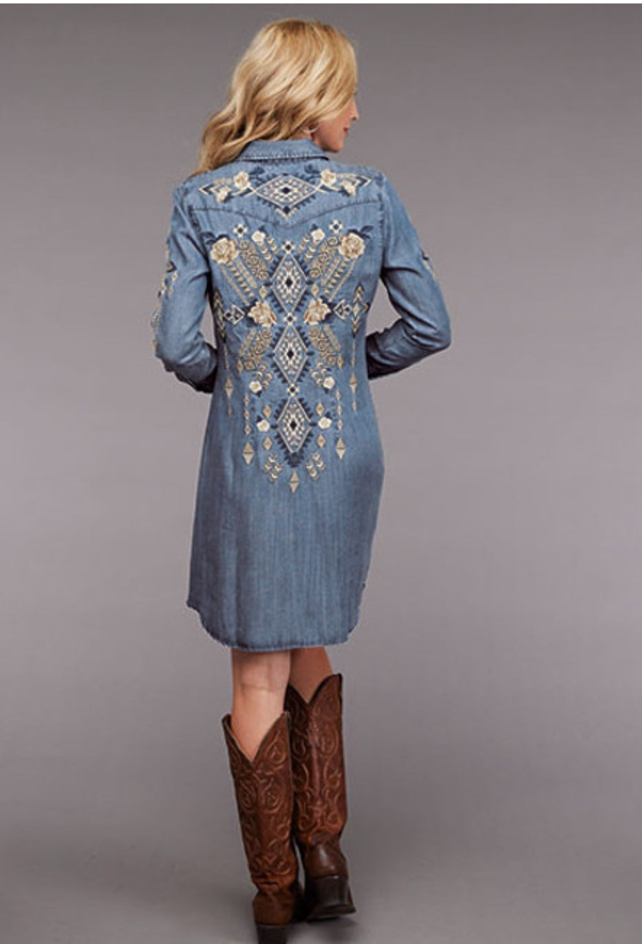 NEW Denim Snap Front Dress