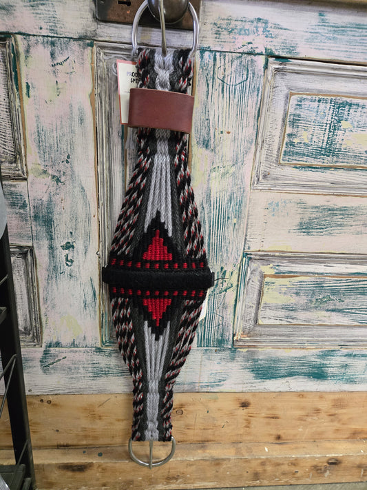 Locally Made Mohair Cinches              Red-Black-Grey