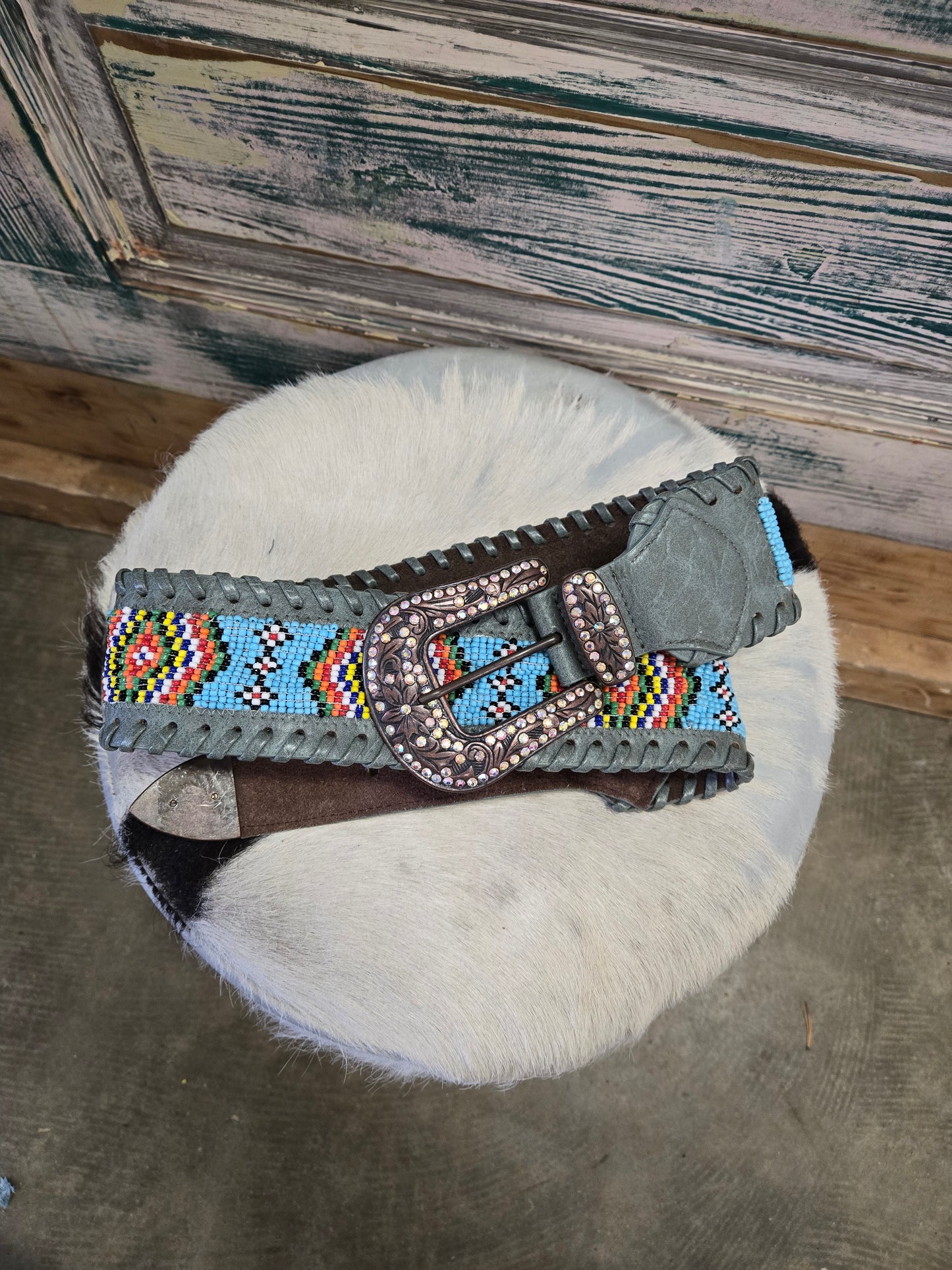 Beaded Western Fashion Belt