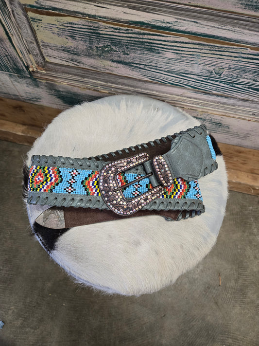 Beaded Western Fashion Belt