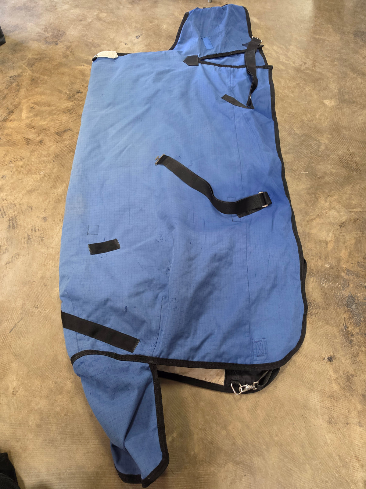 Blue Winter Blanket -Repaired