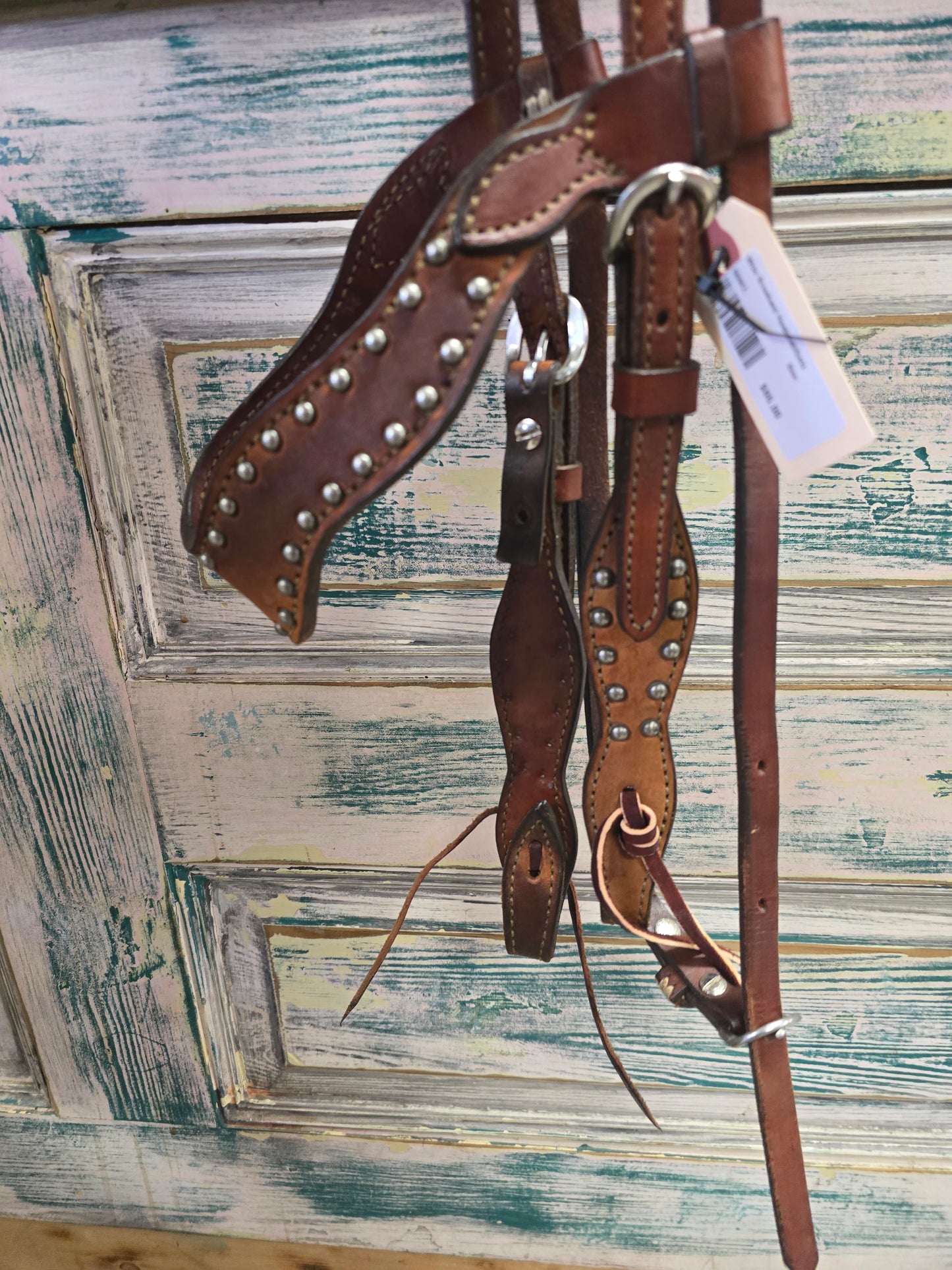 Wide Browband Headstall/Dots