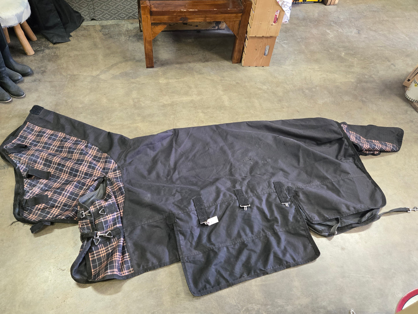 Black & Plaid Rain sheet