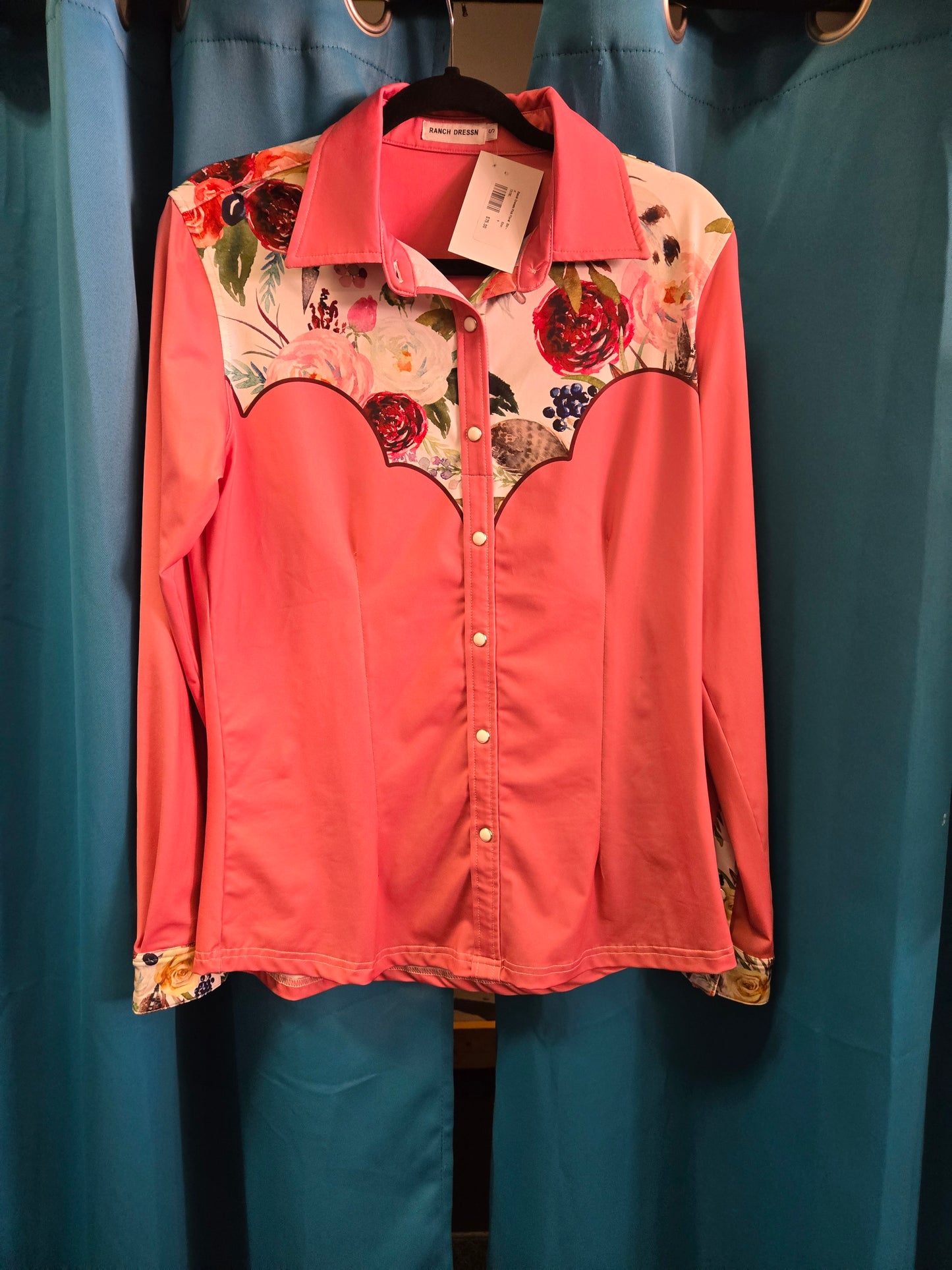 Ranch Dressin Pink Floral  Shirt