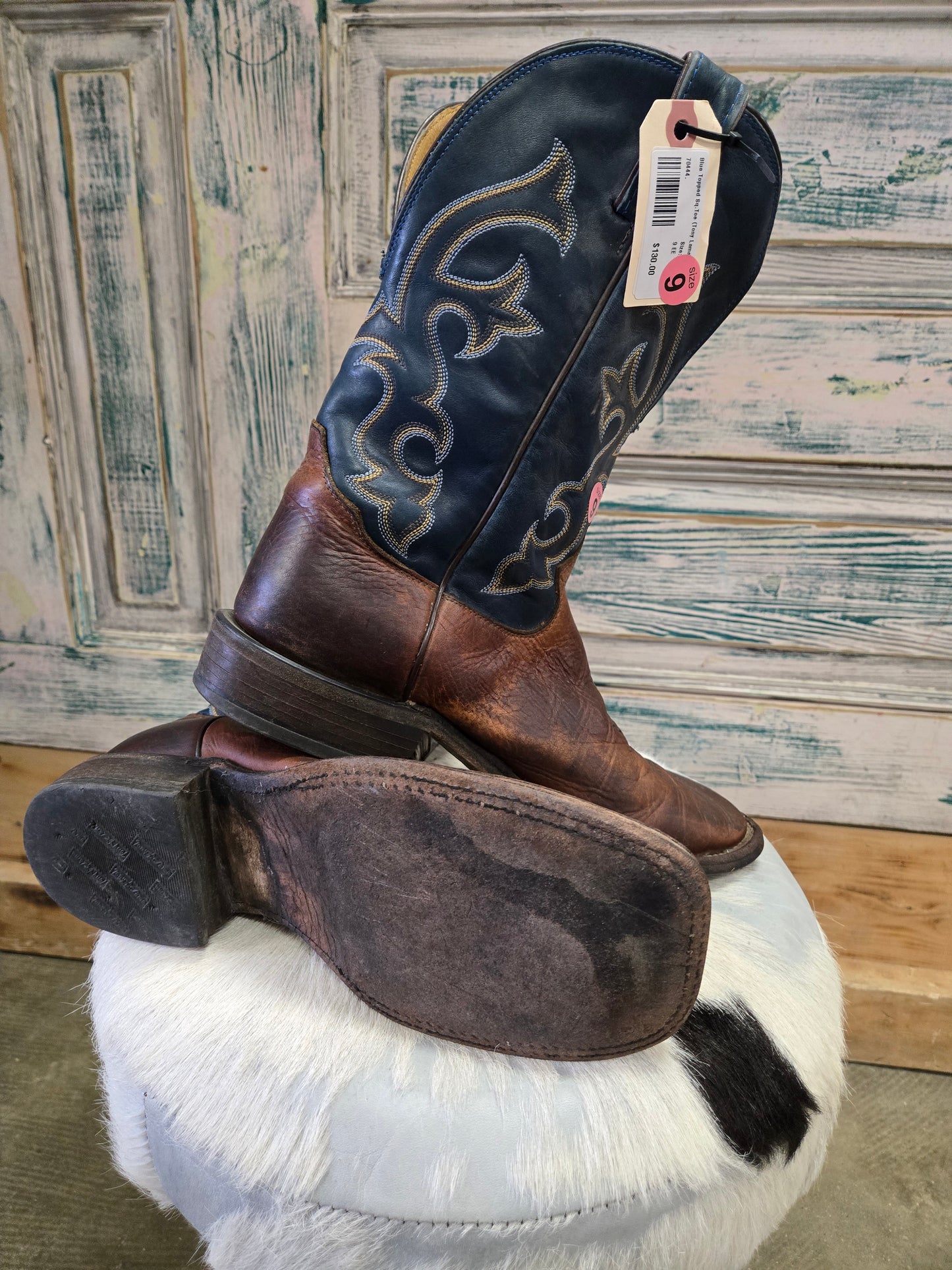 Blue Topped Sq.Toe (Tony Lama)