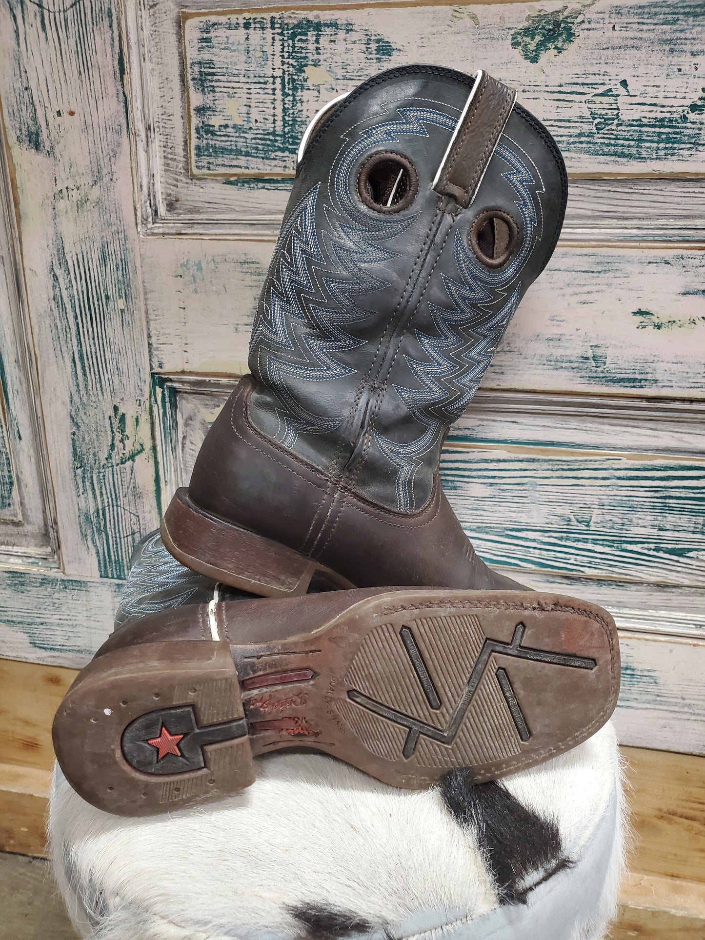 Men's Blue Topped Boots (9W)