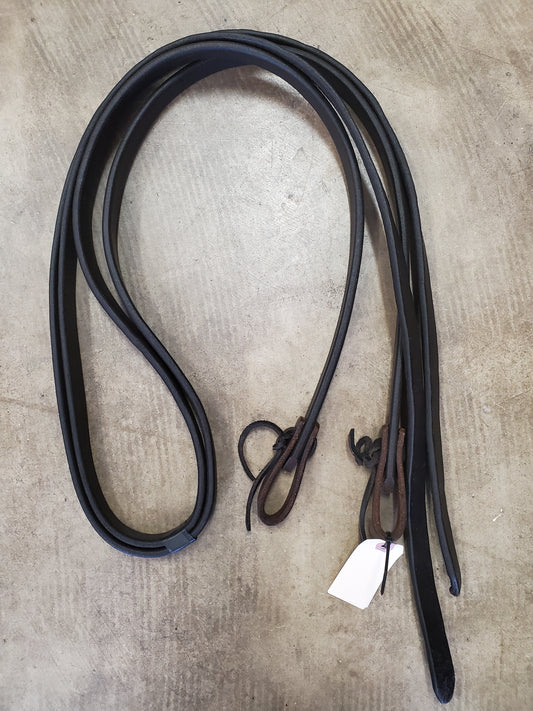 1 Inch Dark Oil Leather Reins