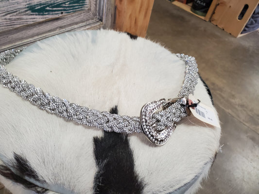Sparkle Braided Fashion Belt