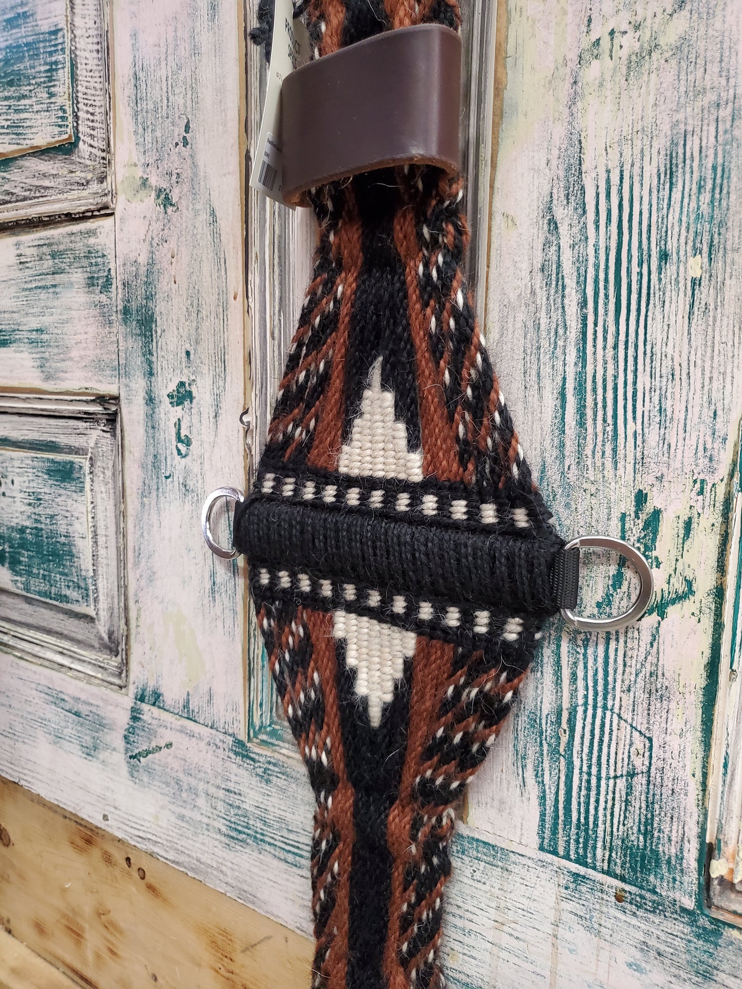 Black/Rust/Cream Mohair Cinch