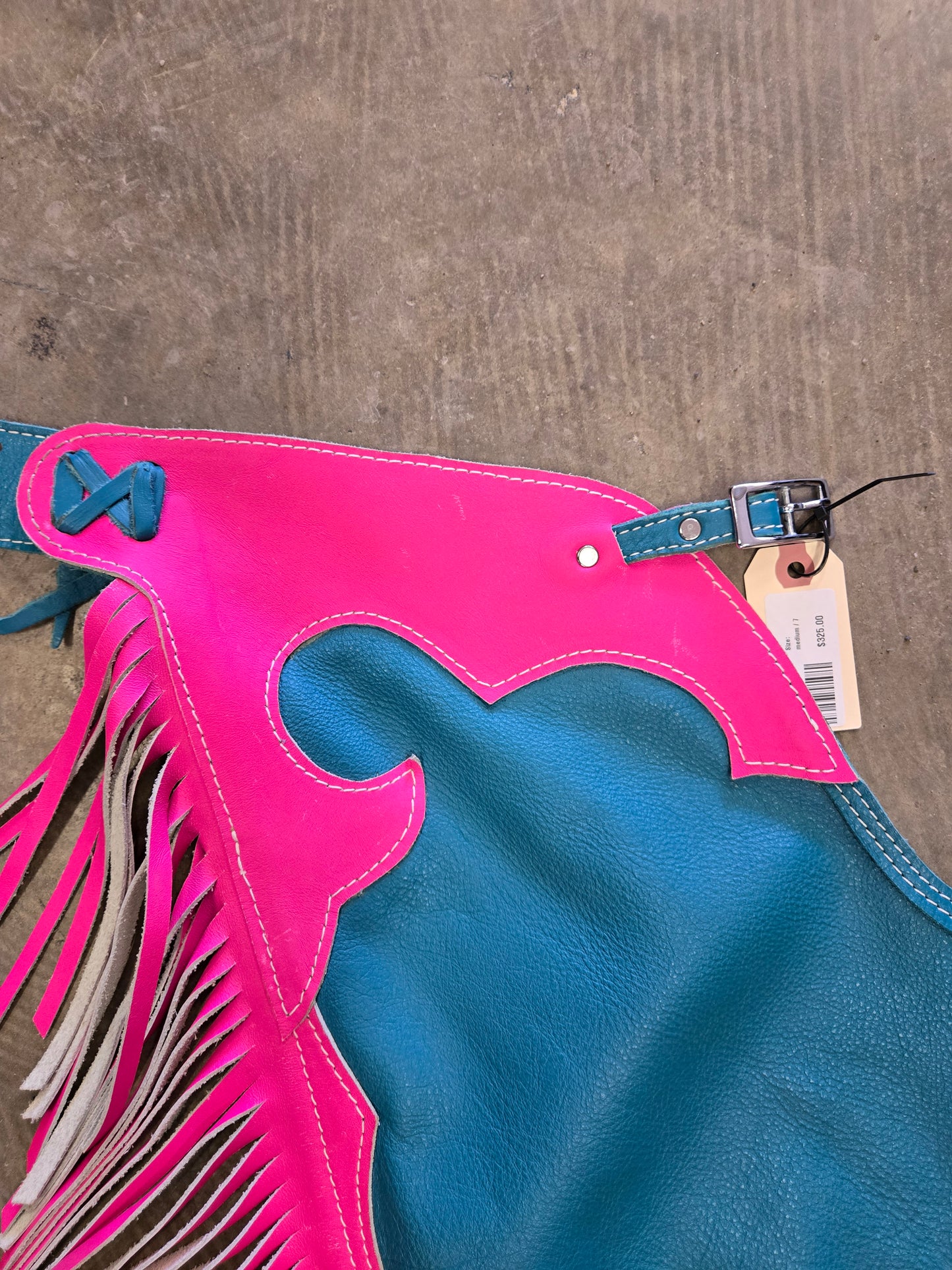 Pink/Teal Ladies Chaps
