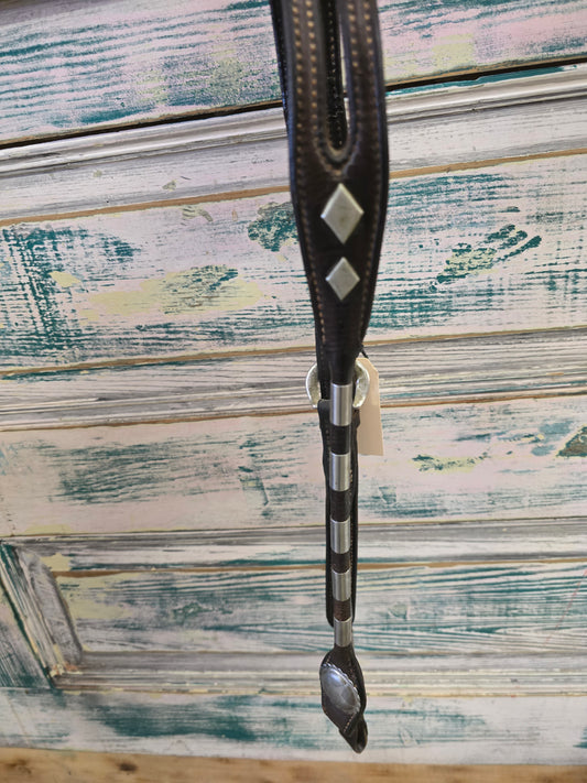 Vintage Split Ear Headstall                   Silver Ferrals