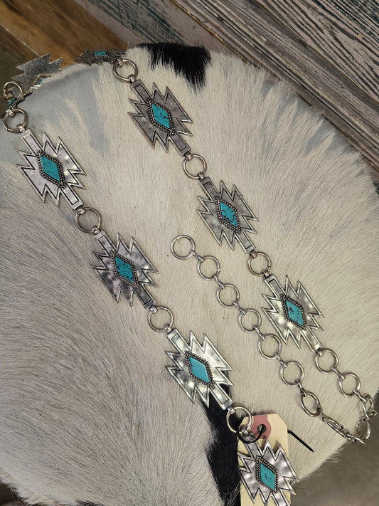 Aztec Concho Belt