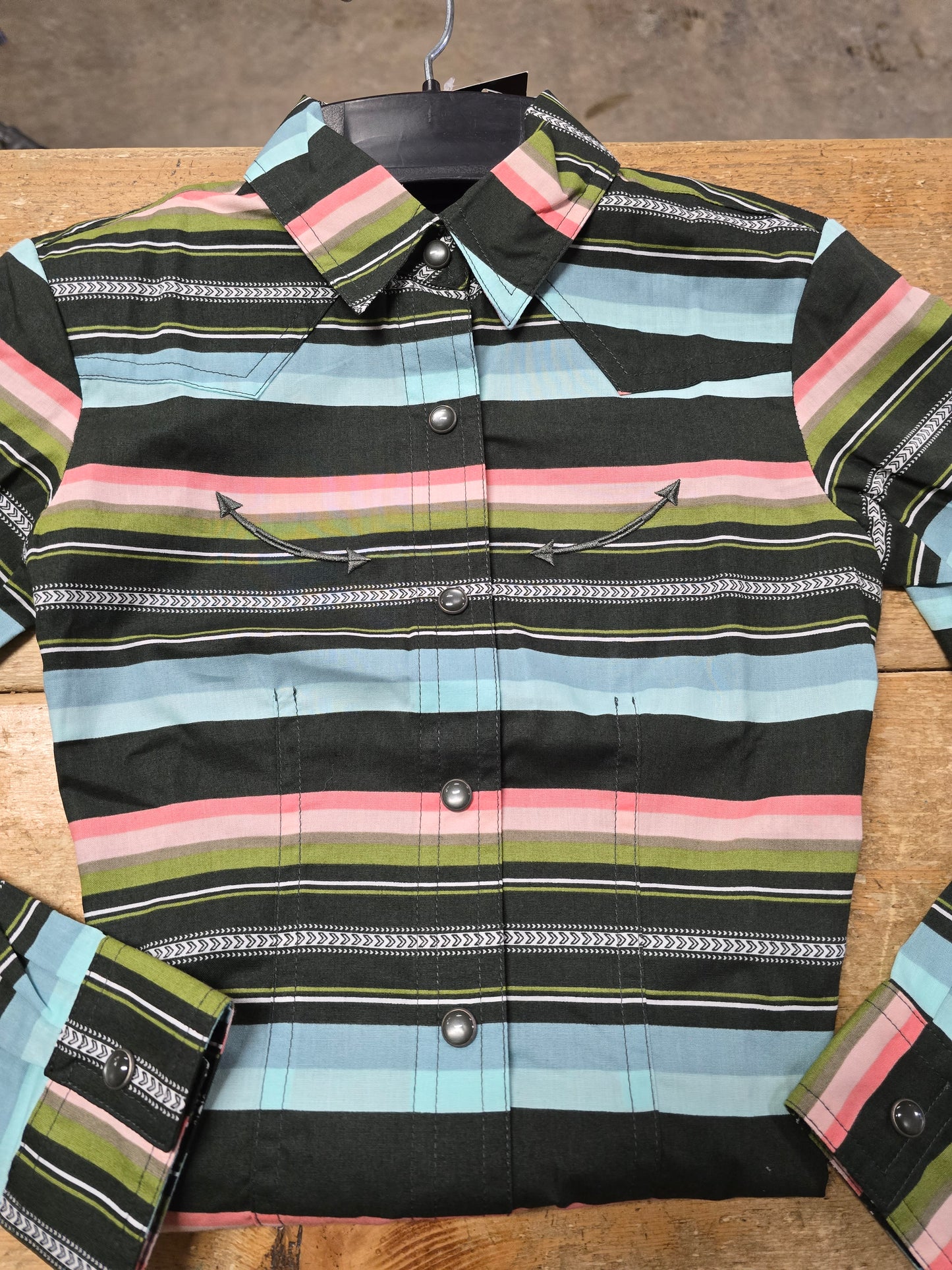 NEW Girls Serape Print W-Shirt