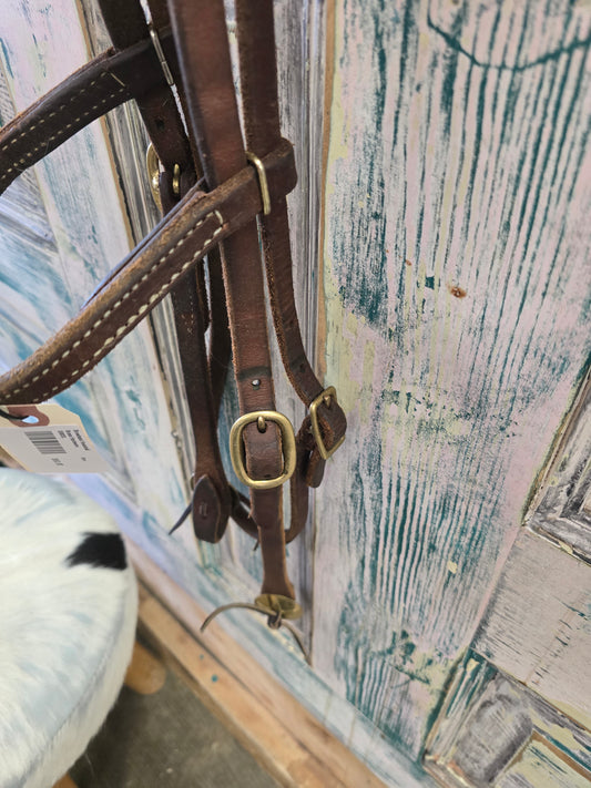 Browband Headstall             Brass Hardware