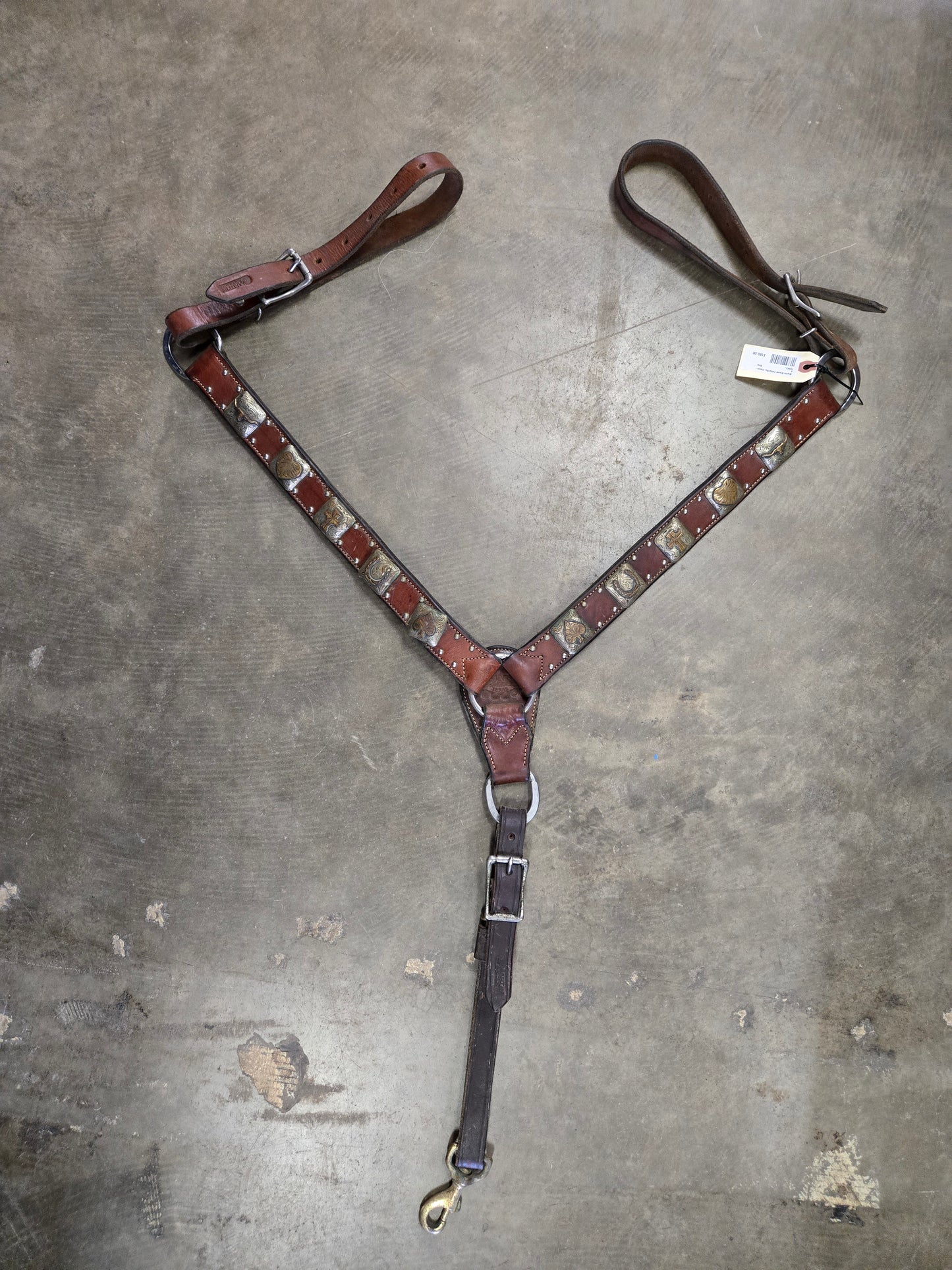 Martin Breast Collar/Sq. Concho