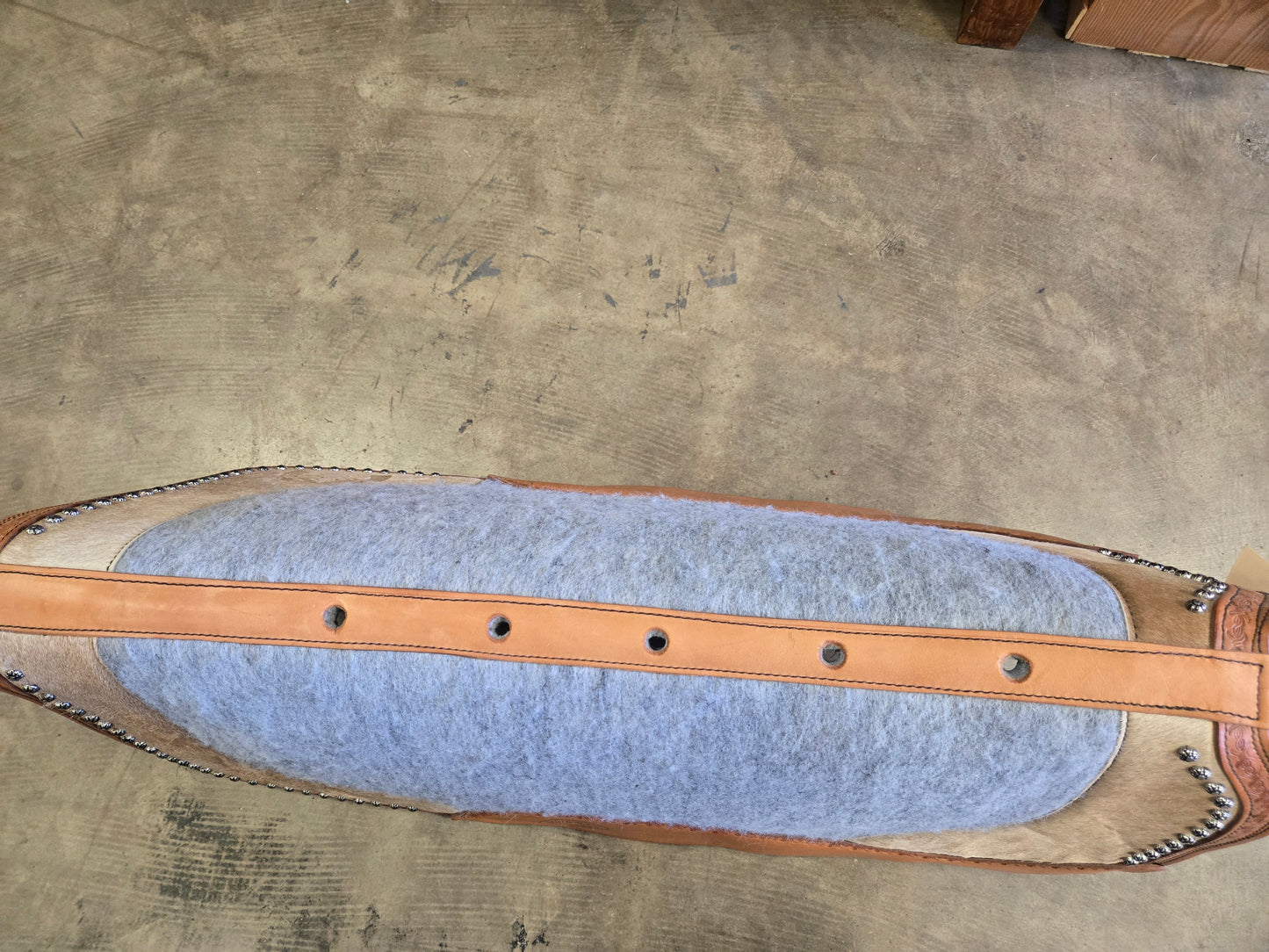 Grey Felt Pad/ Leather Details                       Pistols