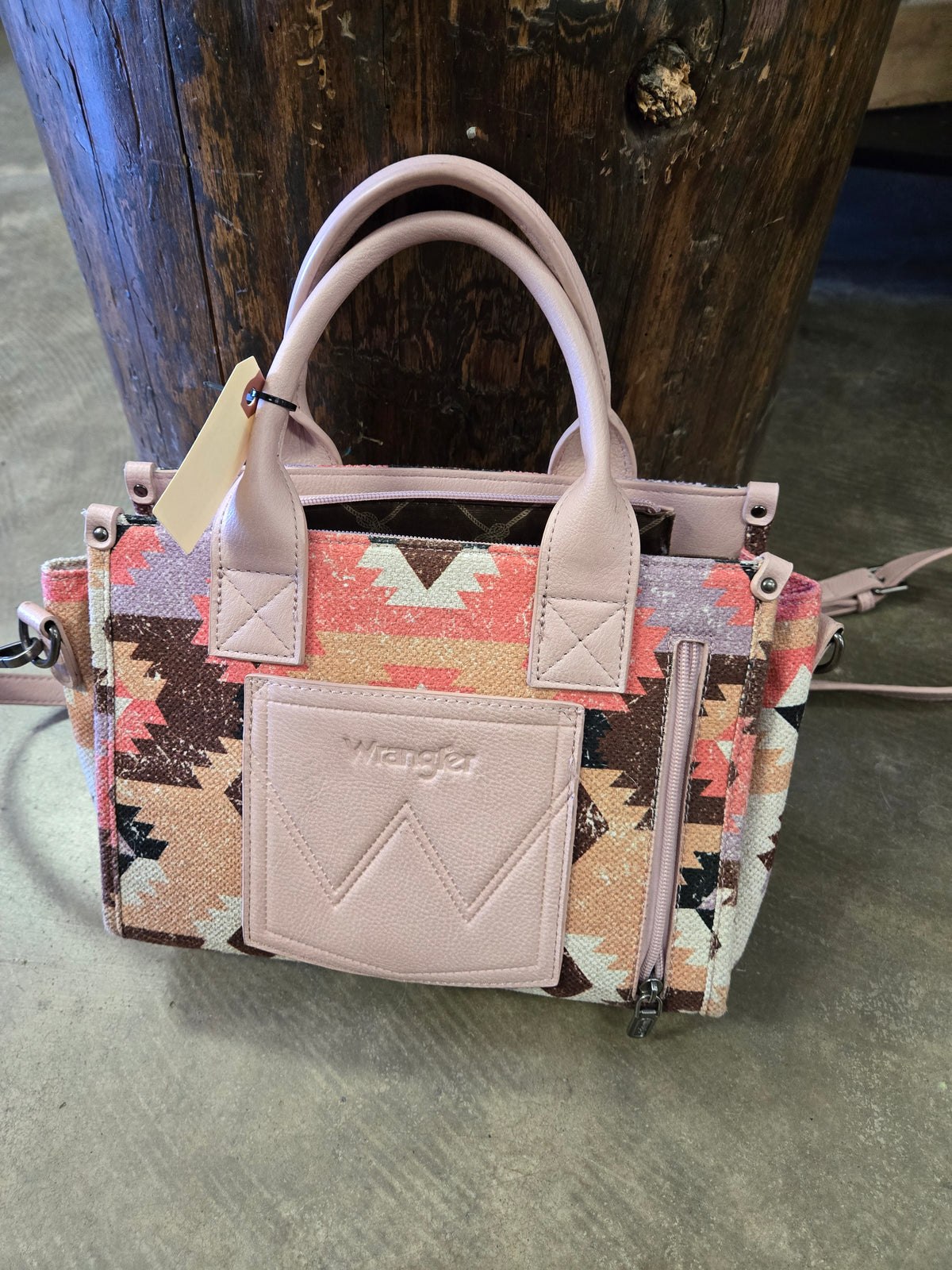 Pink Aztec Wrangler Purse