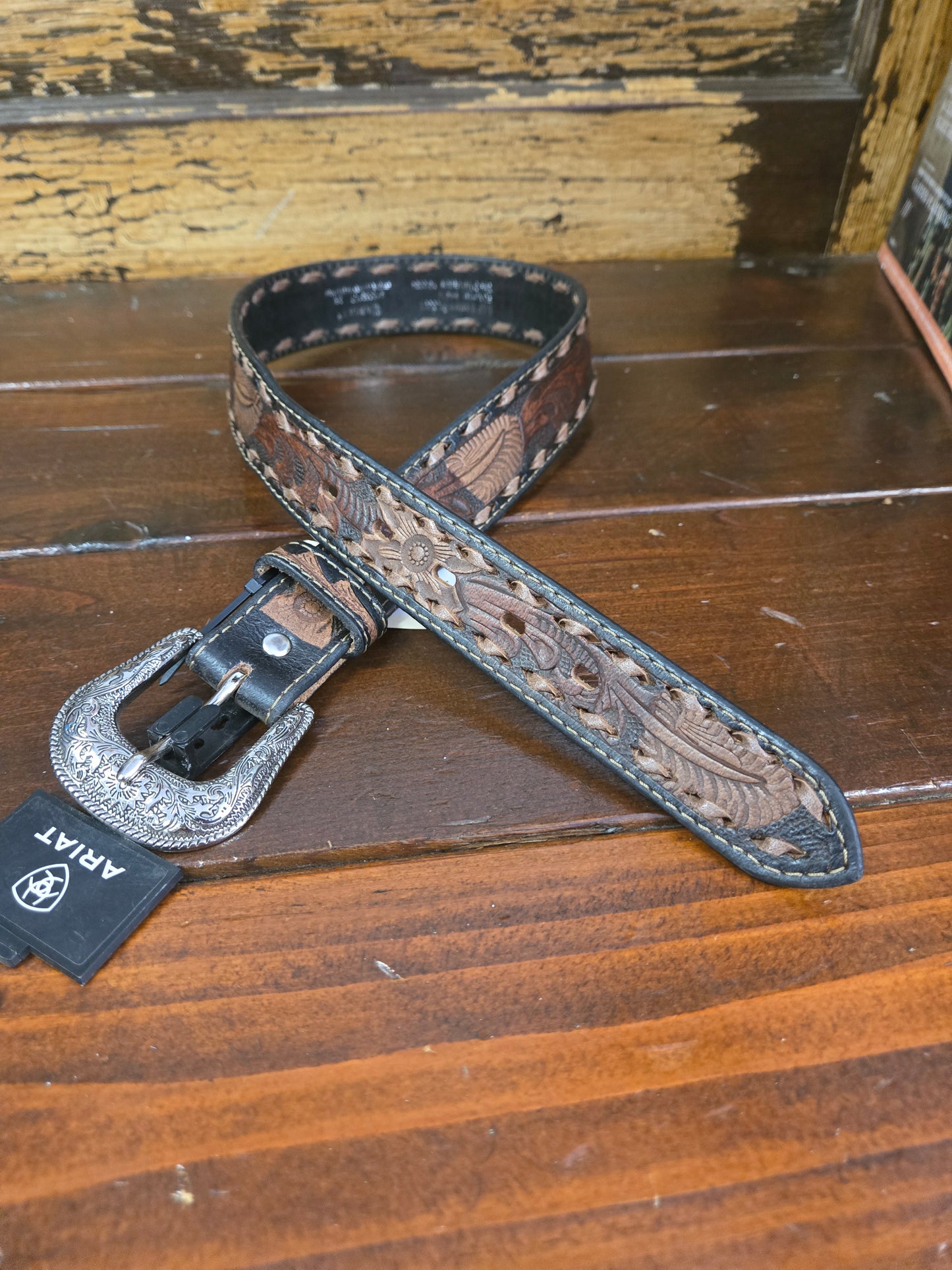 NEW Kids Buckstitched Belt/Floral