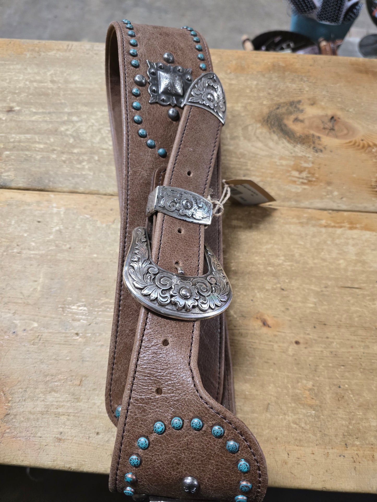 NEW Paige Leather Hip Belt Tan