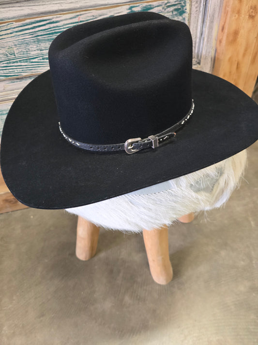 Black "Woodland" Felt Hat (6X)