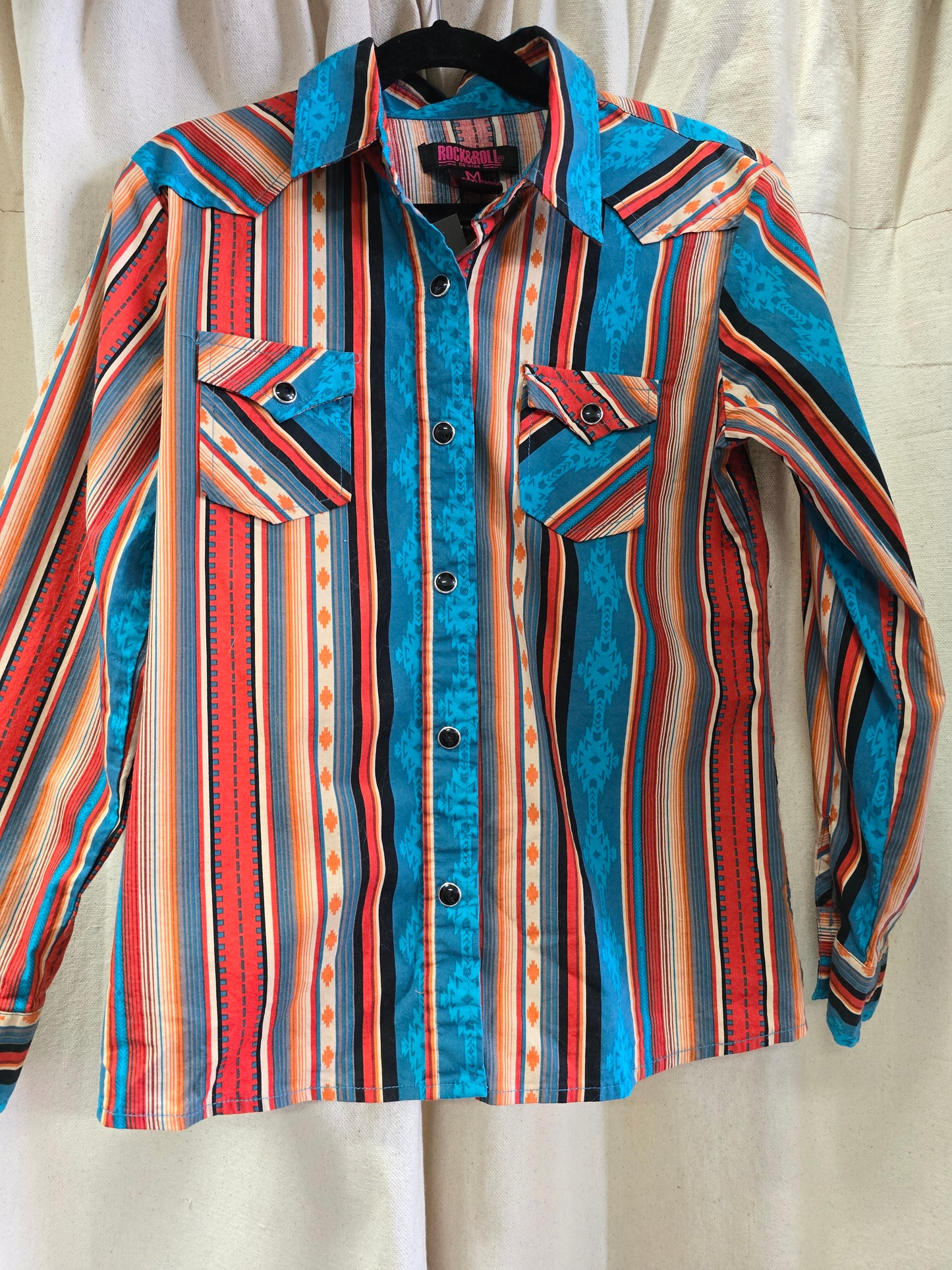 Girls Serape Striped W/Shirt (M)