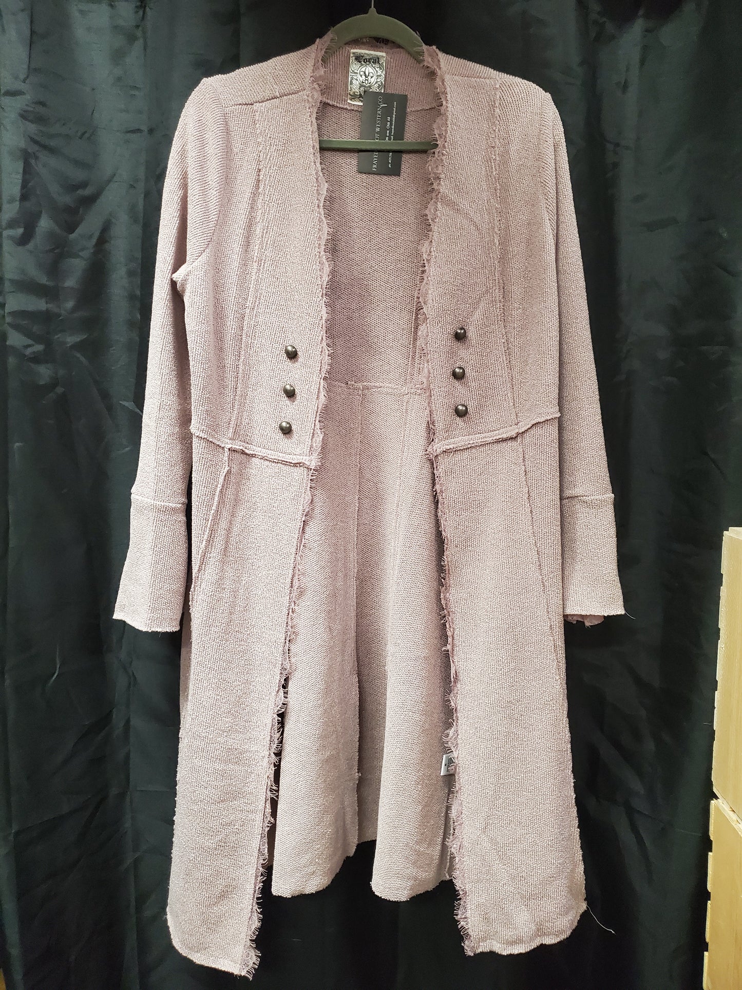 Lilac Knit Duster