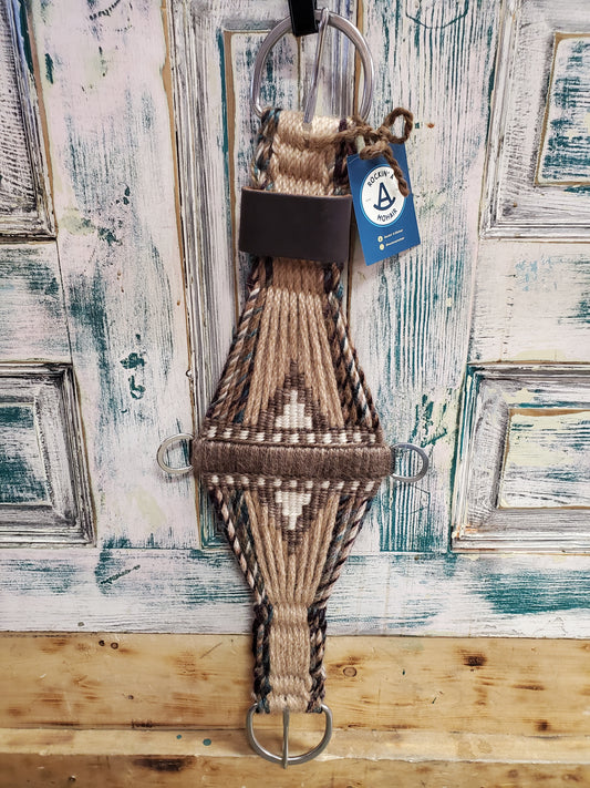 Brown/Blue Blend Roper Mohair Cinch