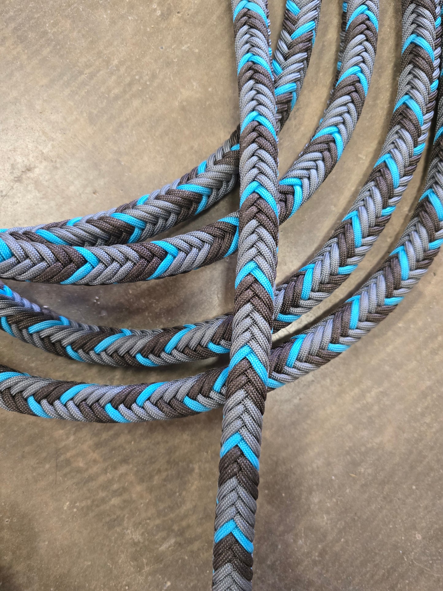 NEW Turq/Grey Paracord Mecate