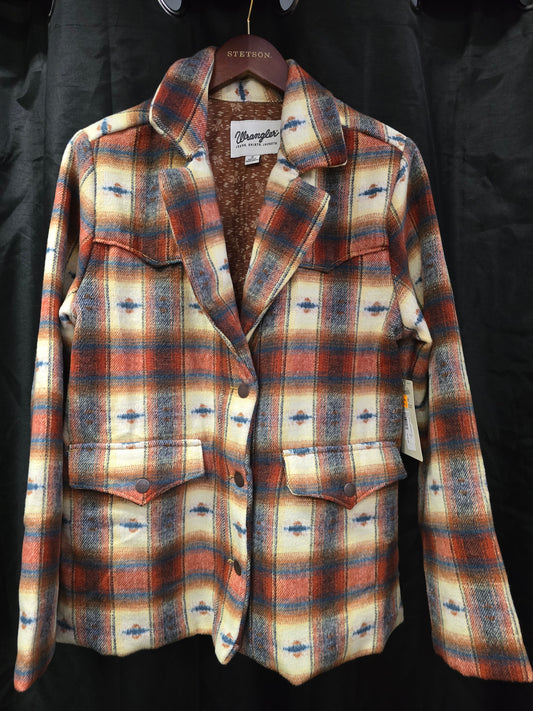 NEW Western Plaid Blazer Jkt