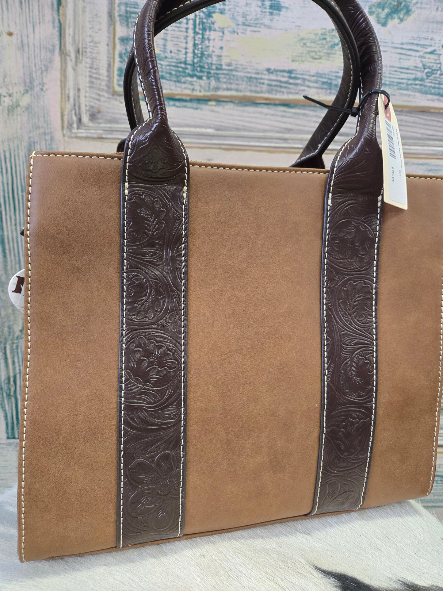 NEW Brown Square Purse