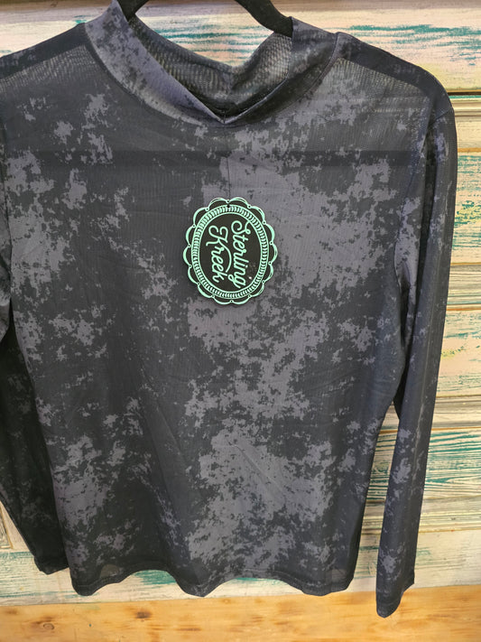 NEW Ladies Black El Dorado                         Mesh Top