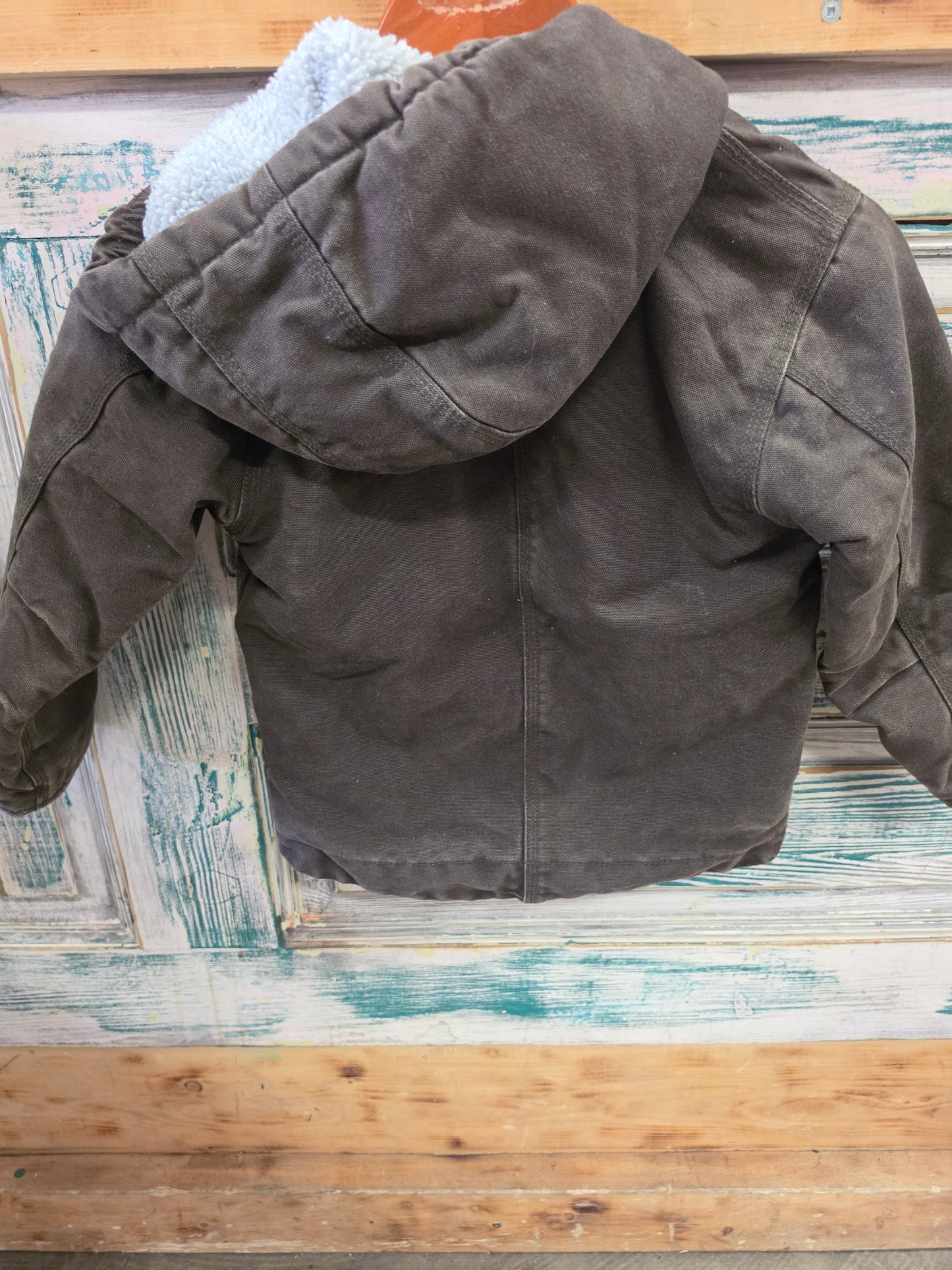 Brown Youth Carhartt Fleece                     Lined Jacket