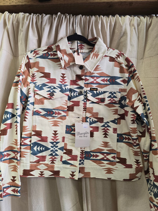NEW Aztec Print Jean Jacket