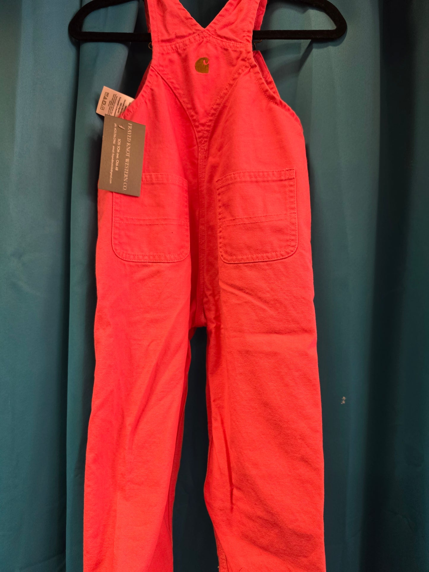 Girls Pink Carhartt Overalls
