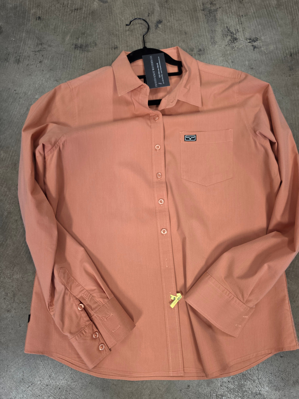 Ladies Solid Tangerine  Kimes      W/Shirt