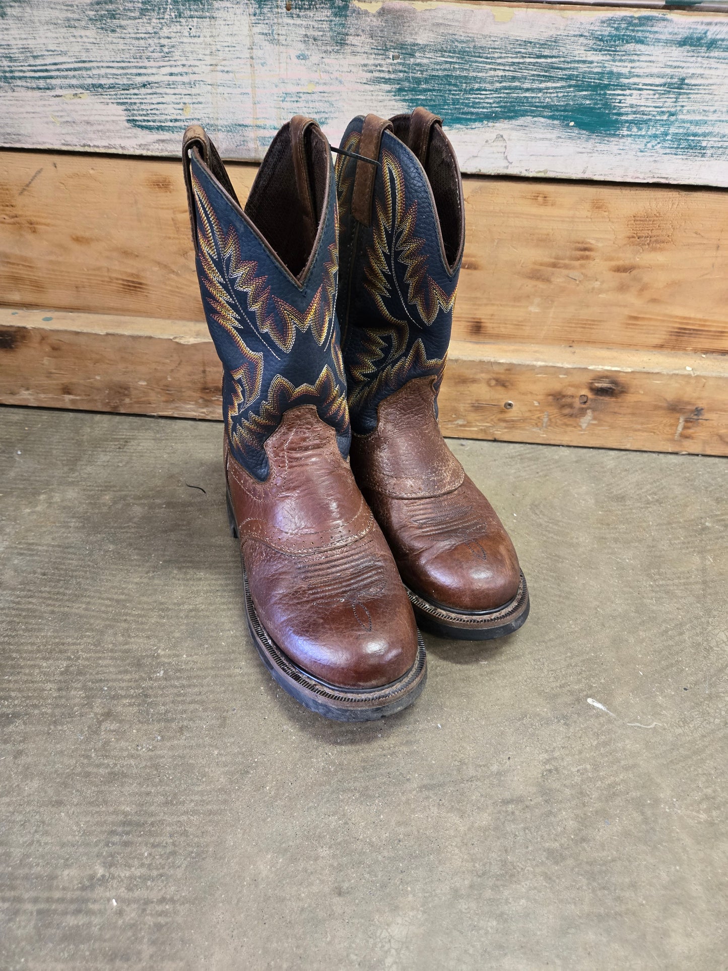 Navy Top Fat Baby Boots