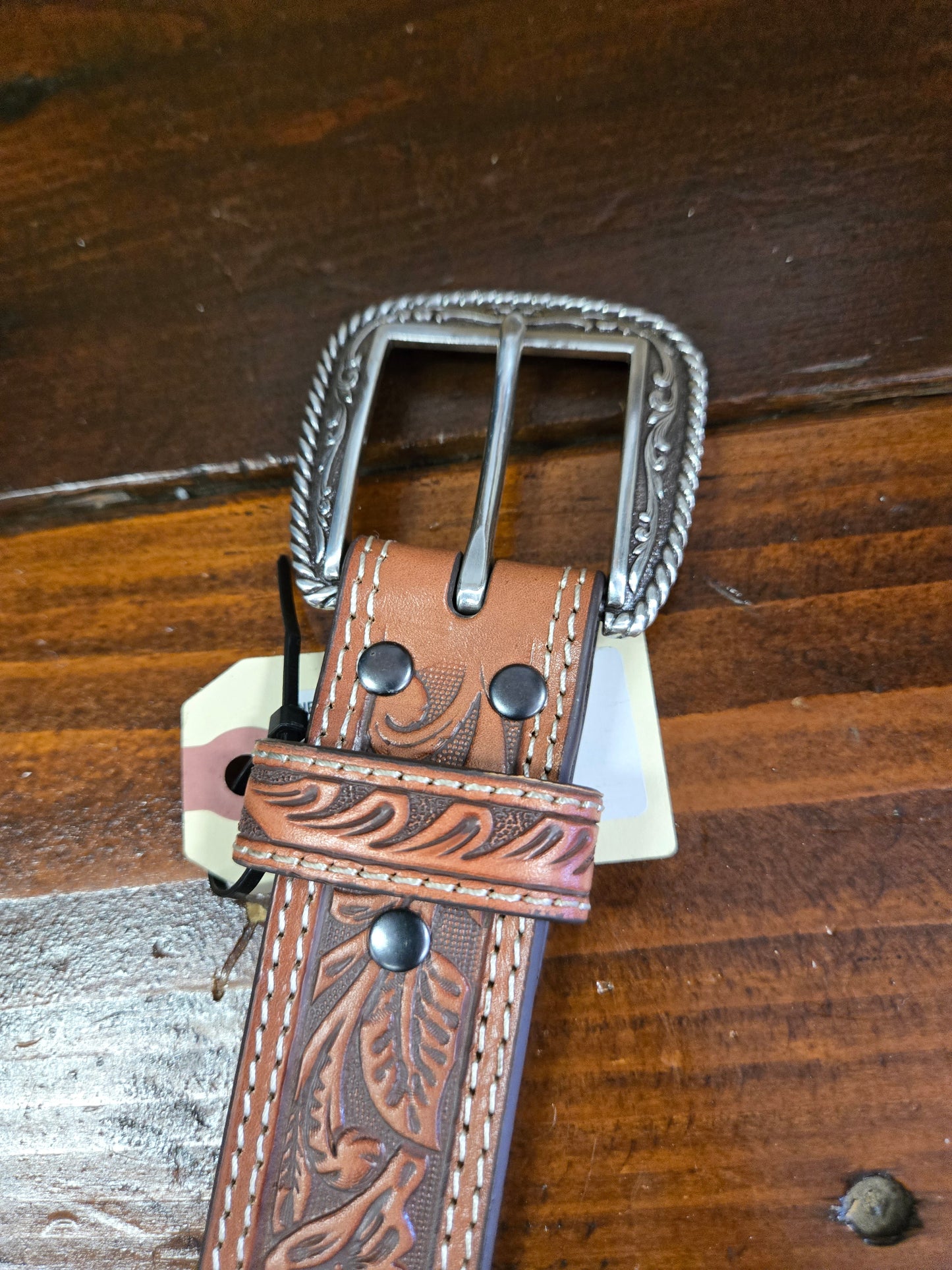 NEW Men's Carved Belt