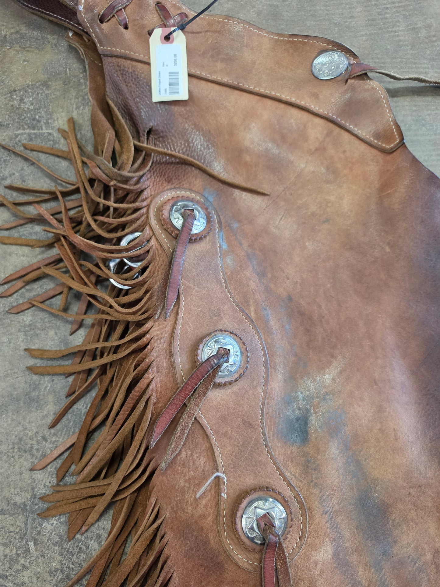 Leather Fringed Chinks