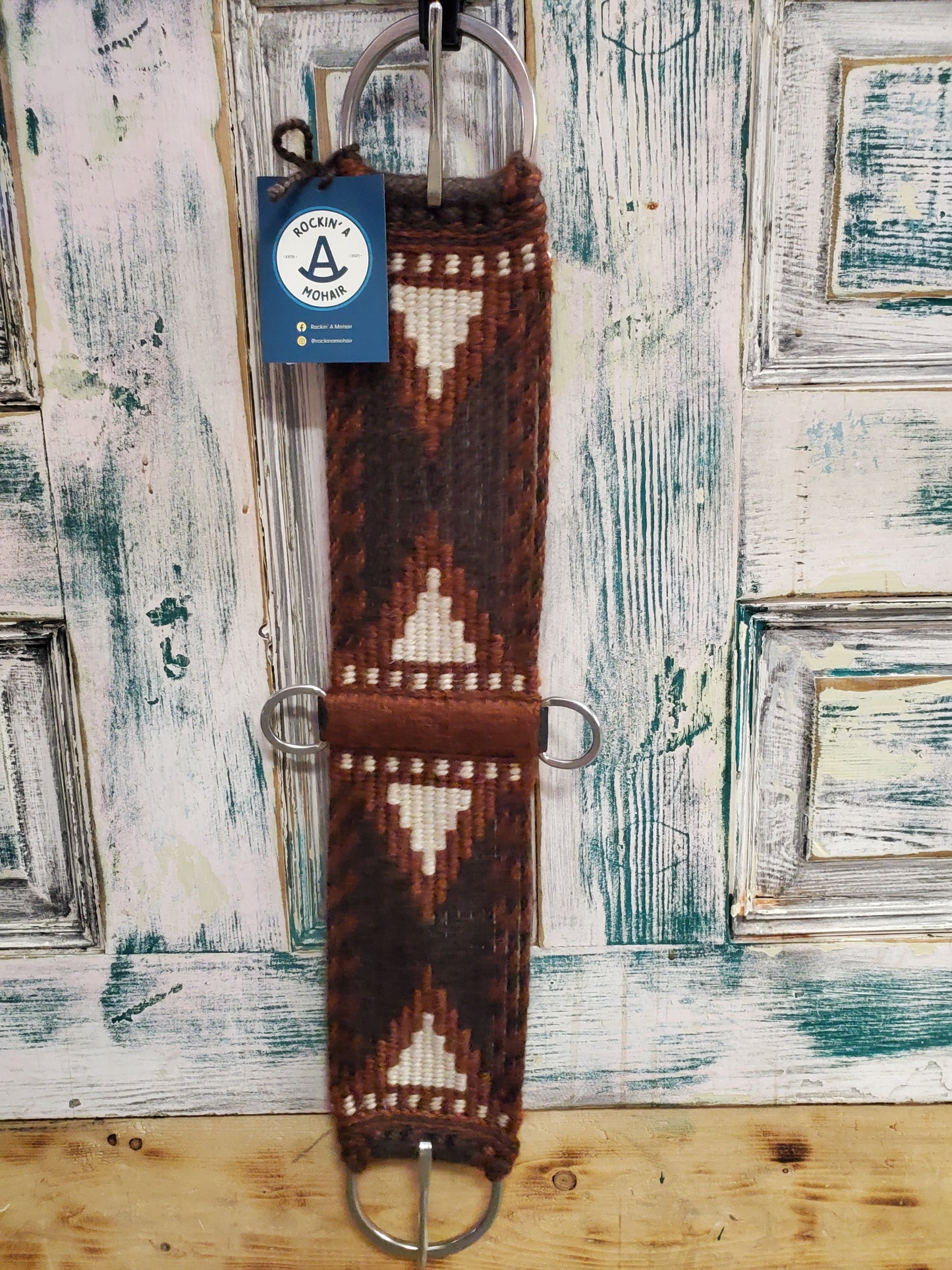 Brown/Rust Straight Mohair Cinch