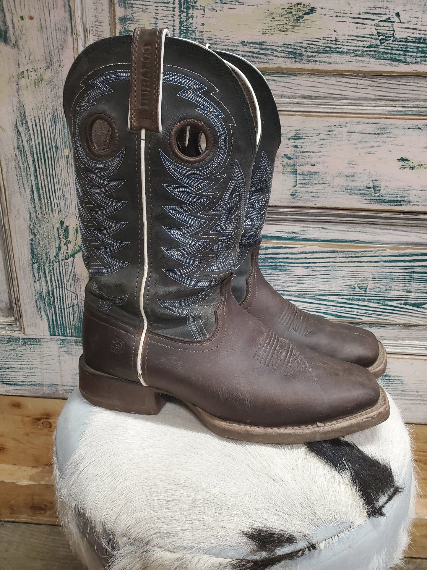 Men's Blue Topped Boots (9W)