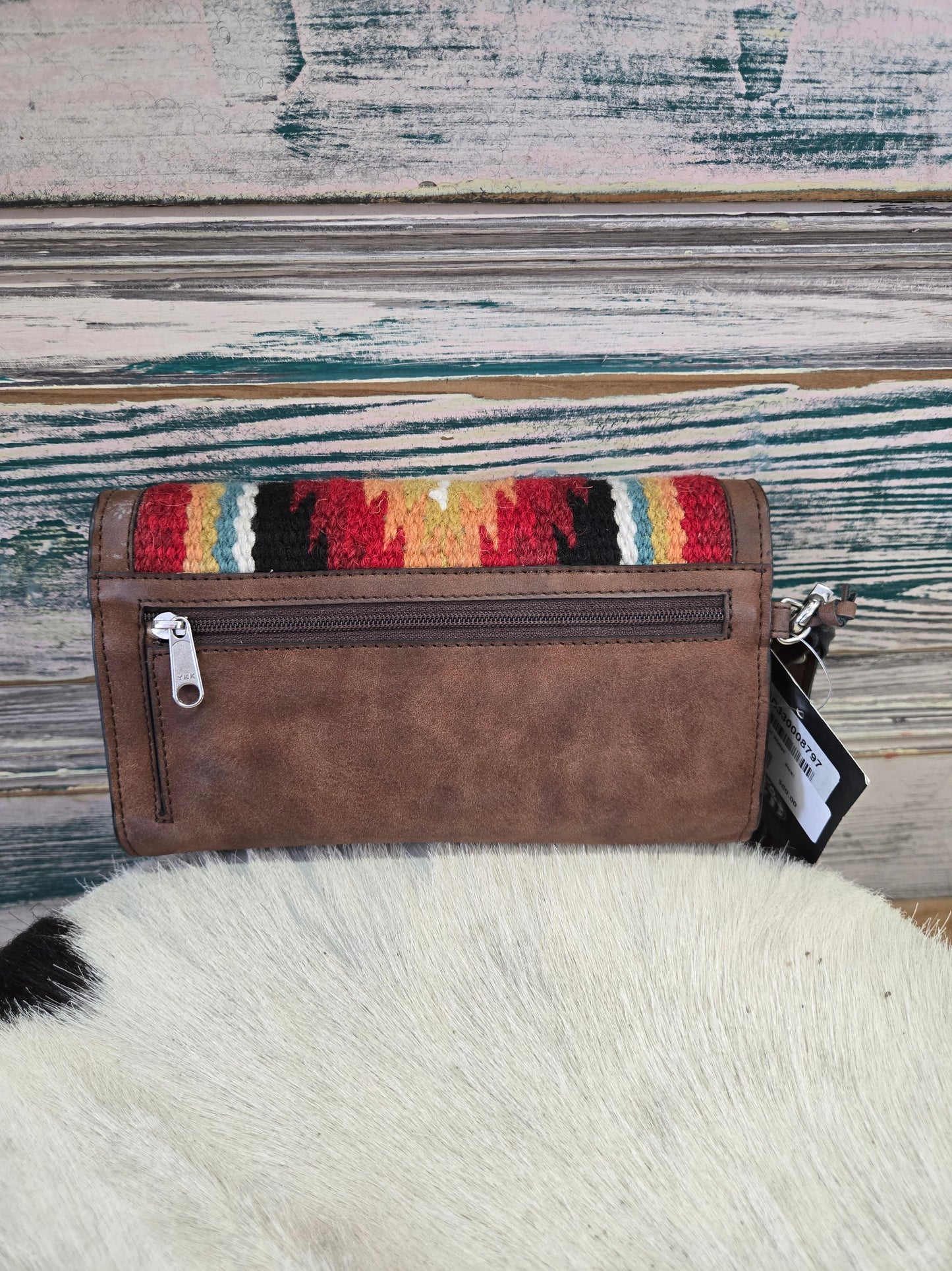 NEW Aztec Blanket Wallet                         W/strap