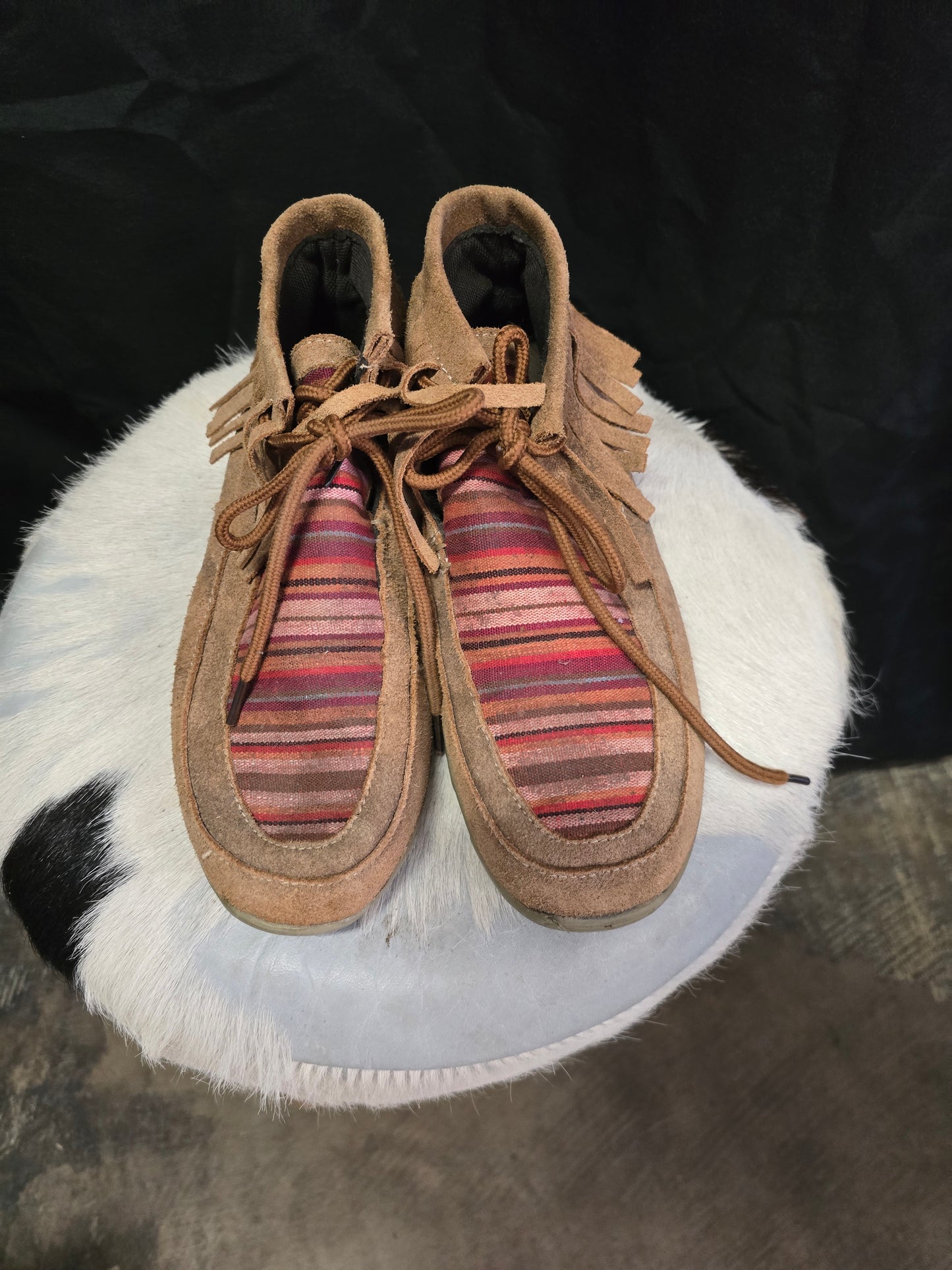Fringed Serape Roper Shoes