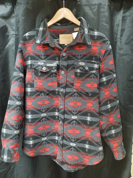 Ladies Grey/Red Aztec Coat