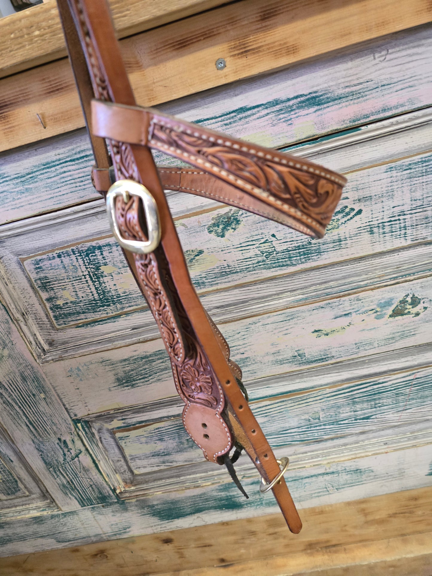 Carved Wide Cheek Headstall