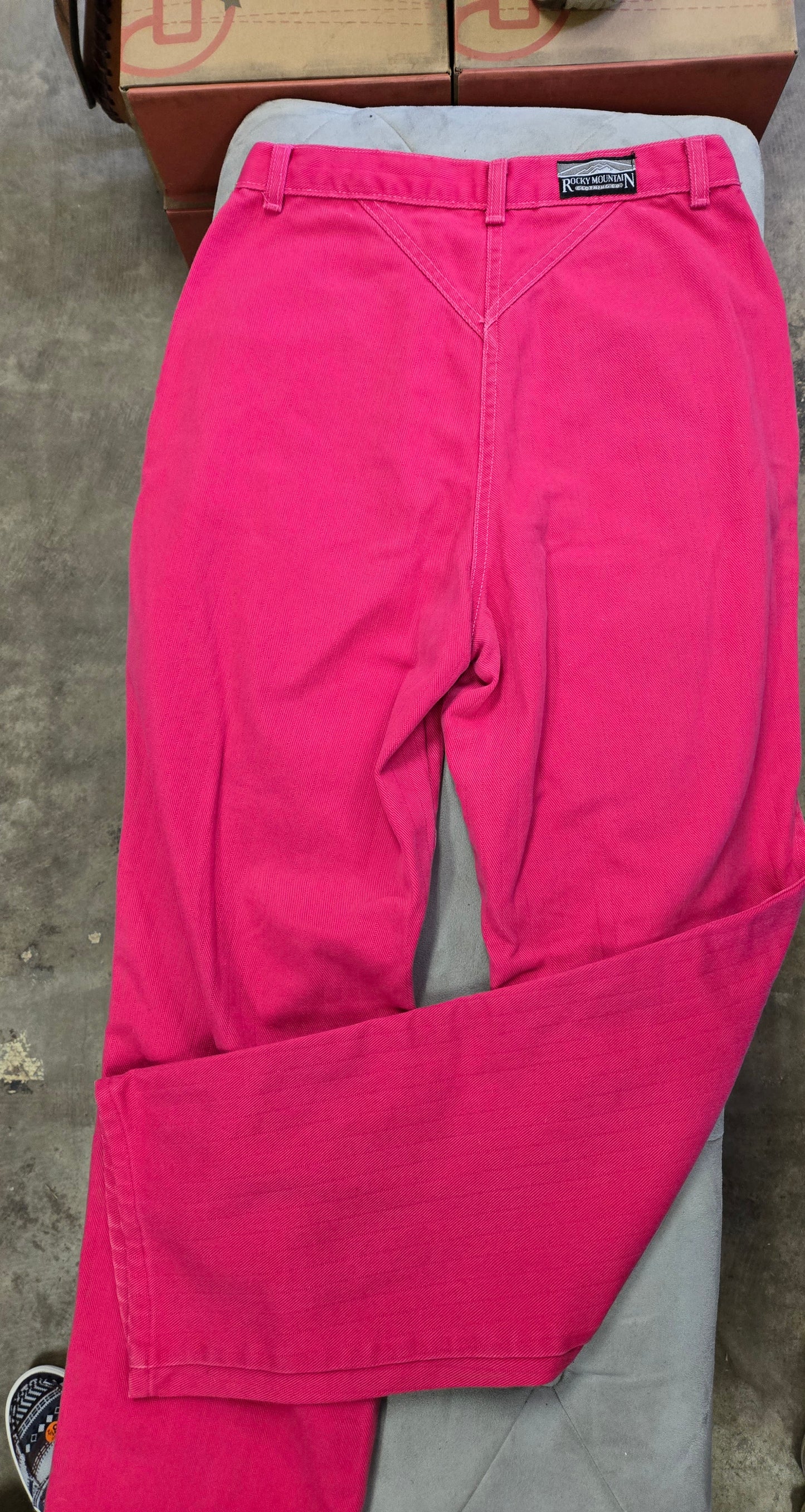Ladies Hot Pink Vintage Rocky Jeans