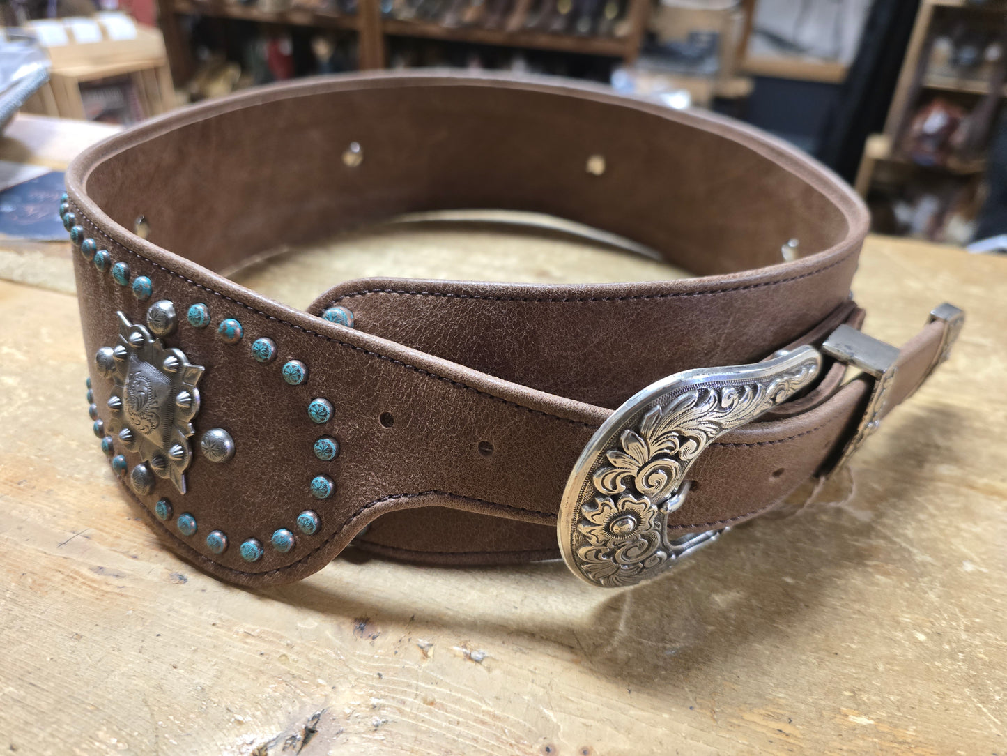 NEW Paige Leather Hip Belt Tan